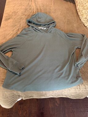 Calvin Klein Jeans Olive Green Waffle Knit Hoodie